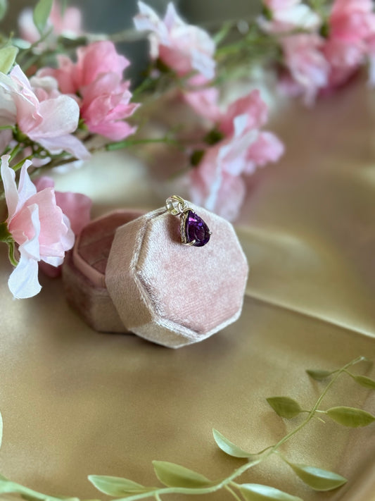 Amethyst Teardrop Pendent
