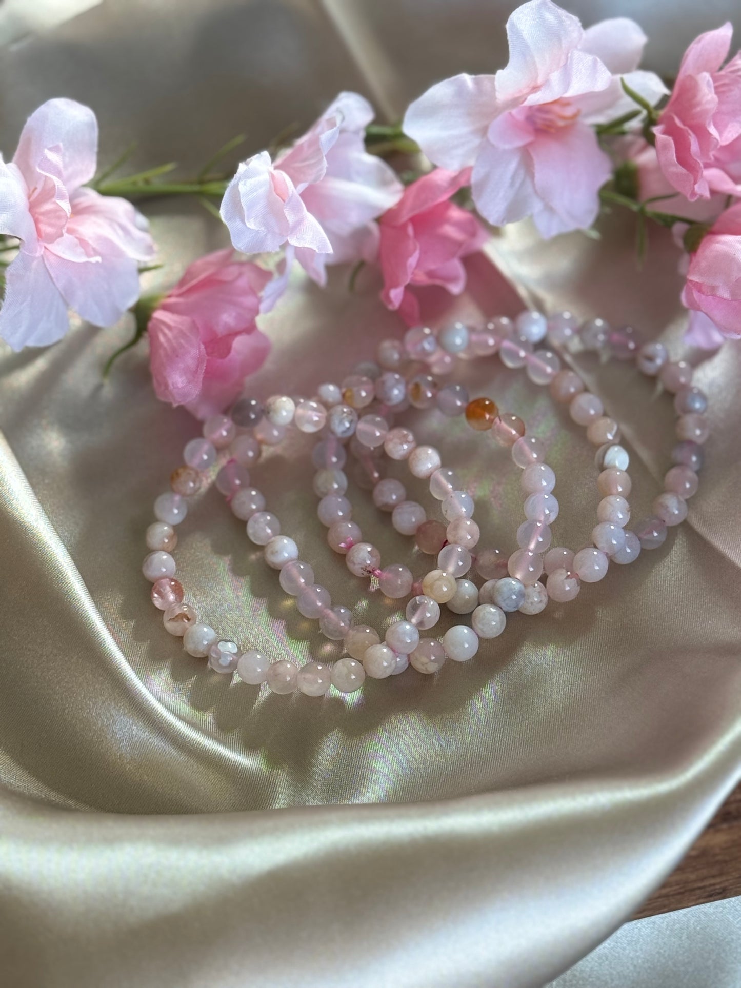 Flower Agate Bracelet