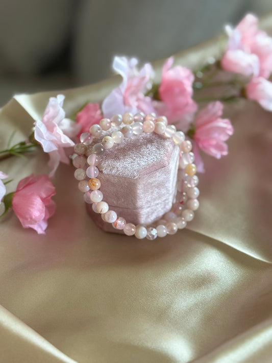Flower Agate Bracelet