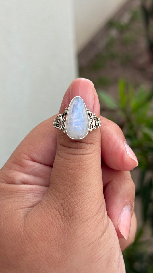 Ethereal Moonstone Ring sz 8
