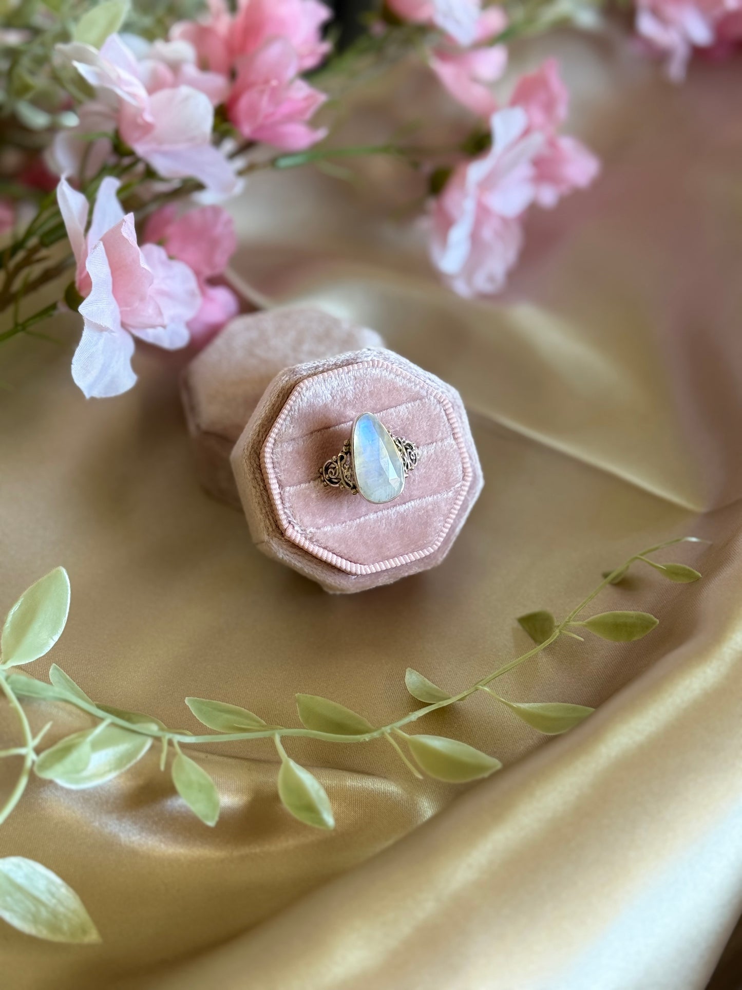 Ethereal Moonstone Ring sz 8