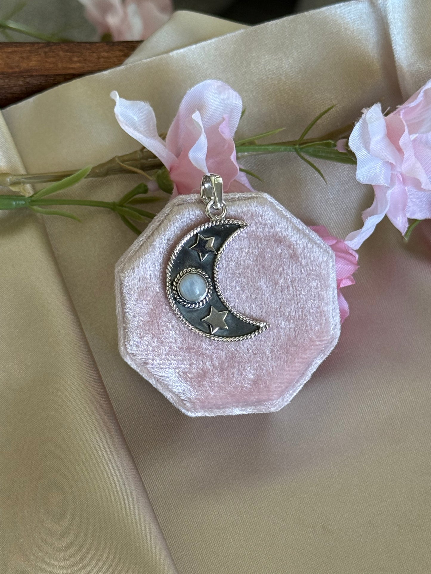 Celestial Moon & Stars Pendant